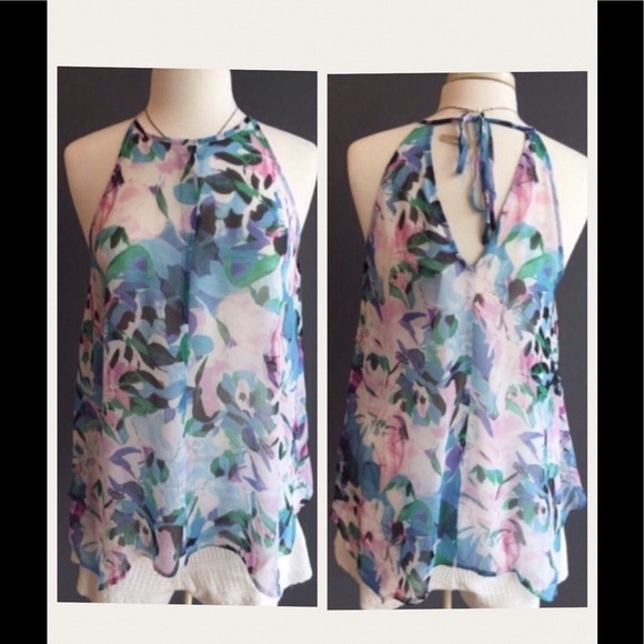 💕JACK BB DAKOTA💕 Felicia Sleeveless Halter Top Small S NWT - Picture 7 of 16
